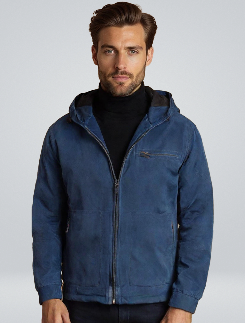 Kapuzenjacke | Lässig | Mit Reißverschluss | Mit Fleece gefüttert | Herren-Winterjacke-Chaps Herrenmode