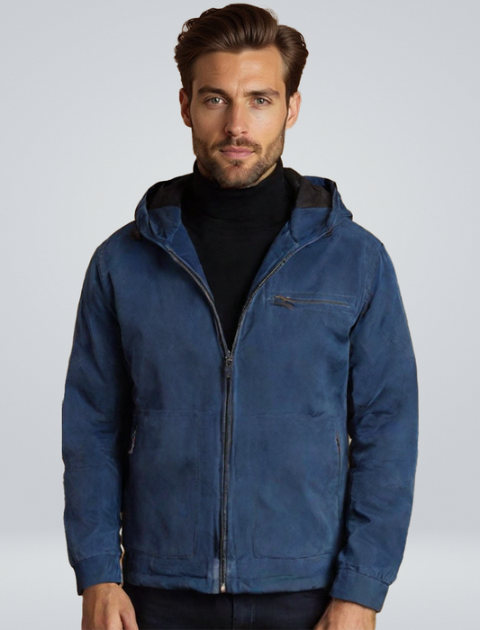Kapuzenjacke | Lässig | Mit Reißverschluss | Mit Fleece gefüttert | Herren-Winterjacke-Chaps Herrenmode