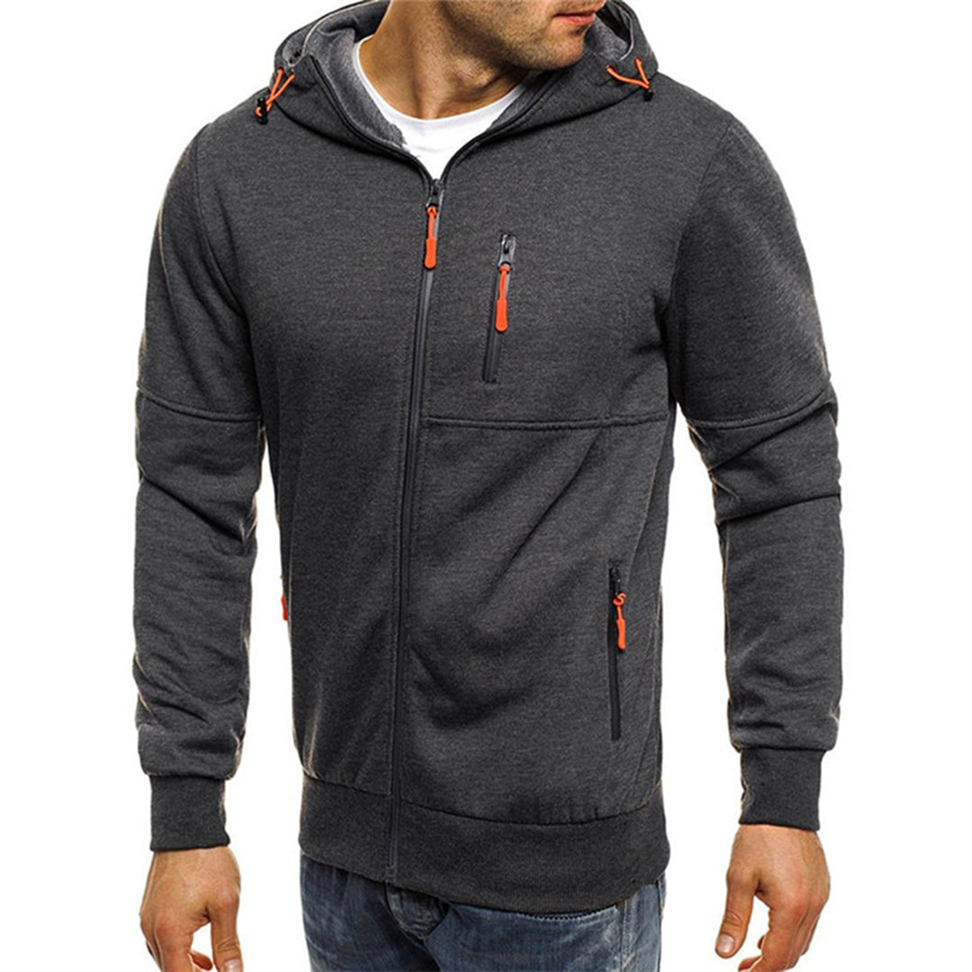 Kapuzenjacke mit Reißverschluss | Warm | Taschen | Kapuzenjacke mit Reißverschluss | Herren-Kapuzenjacke-Chaps Herrenmode