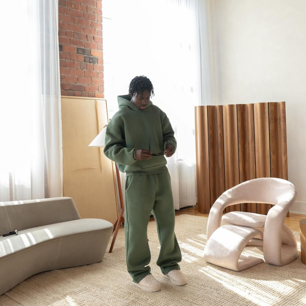 Kapuzenpullover und Jogginghose im Set | Zweiteiliger Trainingsanzug | Trainingsanzug für Männer-Chaps Herrenmode