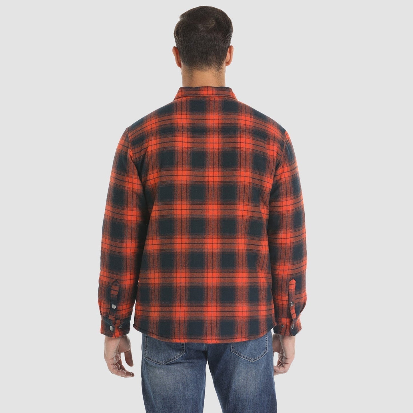 Karierte Jacke | Knopfleiste | Gestepptes Futter | Karierte Jacke | Herrenbekleidung-Chaps Herrenmode