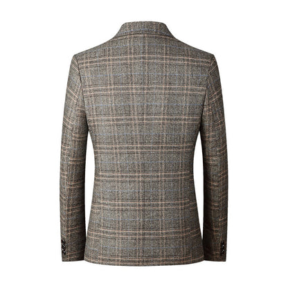 Karierter Blazer - Einreihig - Taschen - Herrenblazer - Anzugblazer-Chaps Herrenmode