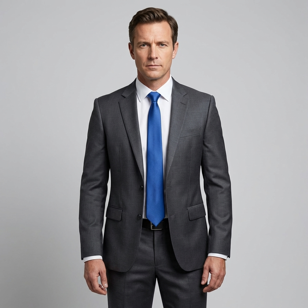 Krawatte Herren | Einfarbig | 8 cm Breite | Business-Chaps Herrenmode