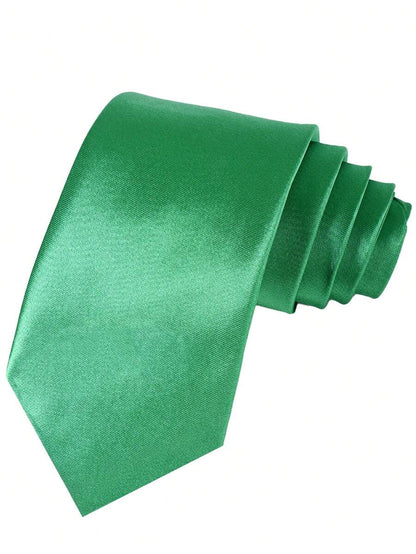 Krawatte Herren | Einfarbig | 8 cm Breite | Business-Grün-Chaps Herrenmode