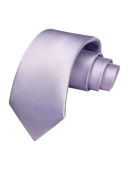 Krawatte Herren | Einfarbig | 8 cm Breite | Business-Lavendel-Chaps Herrenmode