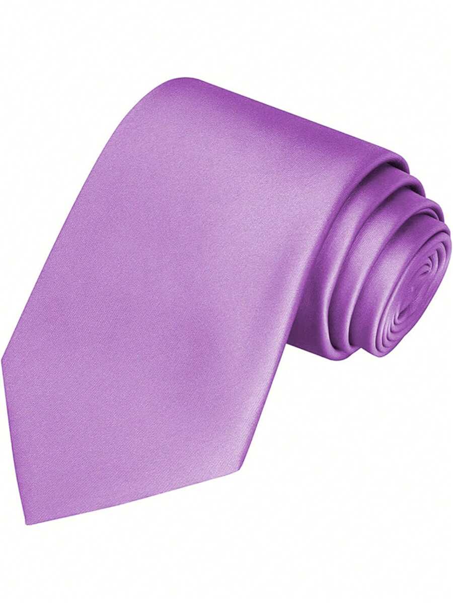 Krawatte Herren | Einfarbig | 8 cm Breite | Business-Lila-Chaps Herrenmode
