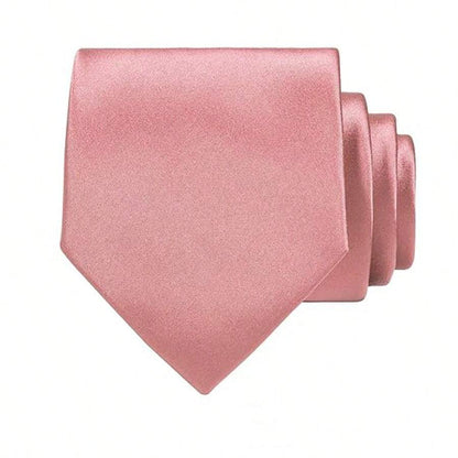 Krawatte Herren | Einfarbig | 8 cm Breite | Business-Rosa-Chaps Herrenmode