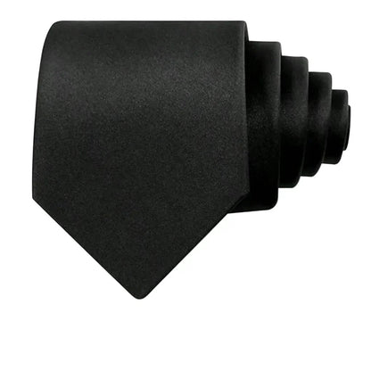 Krawatte Herren | Einfarbig | 8 cm Breite | Business-Schwarz-Chaps Herrenmode