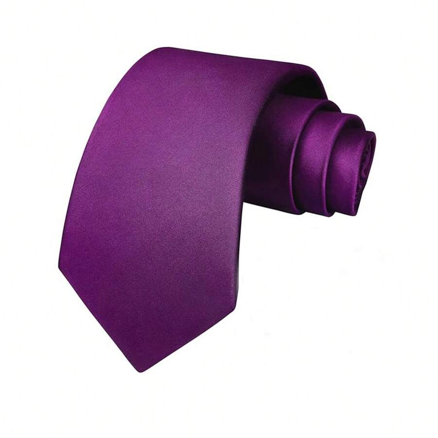 Krawatte Herren | Einfarbig | 8 cm Breite | Business-Violett-Chaps Herrenmode