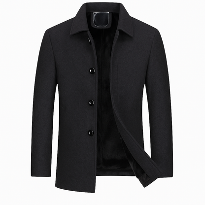 Kurzer Trenchcoat – Einreihig – Maßgeschneidert – Winter-Trenchcoat – Herrenjacke-Chaps Herrenmode