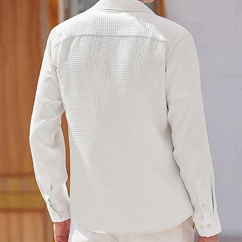 Langarmhemd | Atmungsaktiv | Mit Kragen | Hemd mit Knöpfen | Herrenhemden-Chaps Herrenmode
