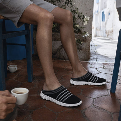 Mules – Strick – Leicht – Komfort-Fußbett – Herrenschuhe-Chaps Herrenmode