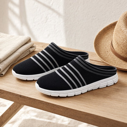 Mules – Strick – Leicht – Komfort-Fußbett – Herrenschuhe-Chaps Herrenmode