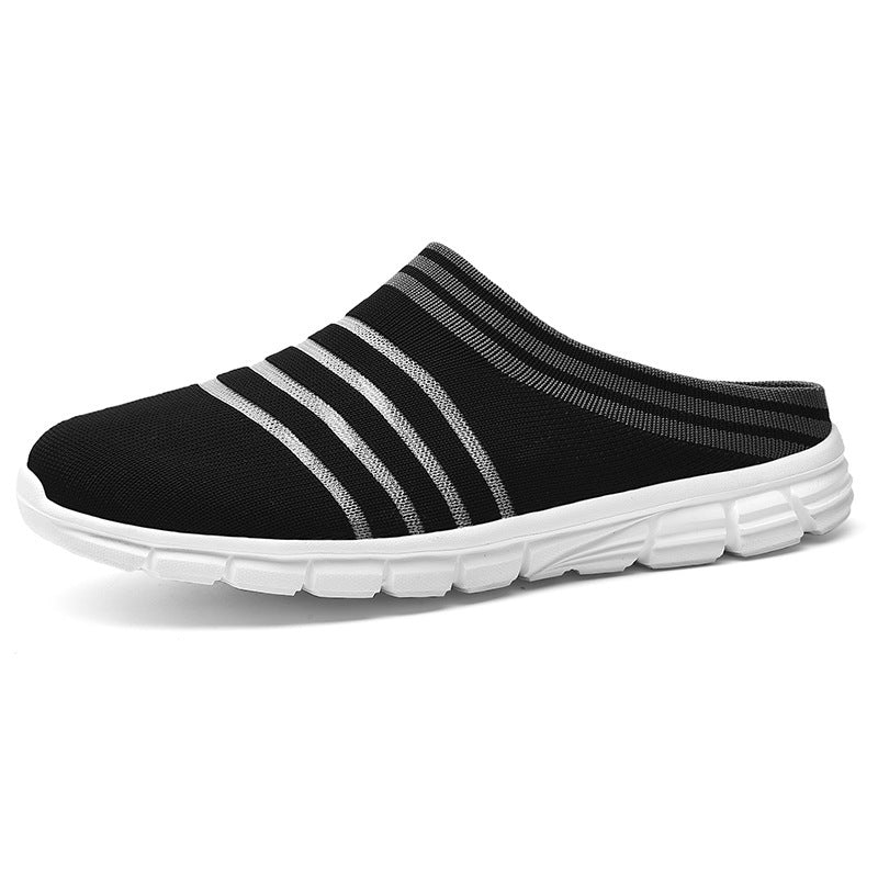 Mules – Strick – Leicht – Komfort-Fußbett – Herrenschuhe-Grau-35-Chaps Herrenmode