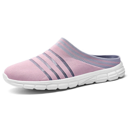 Mules – Strick – Leicht – Komfort-Fußbett – Herrenschuhe-Rosa-35-Chaps Herrenmode