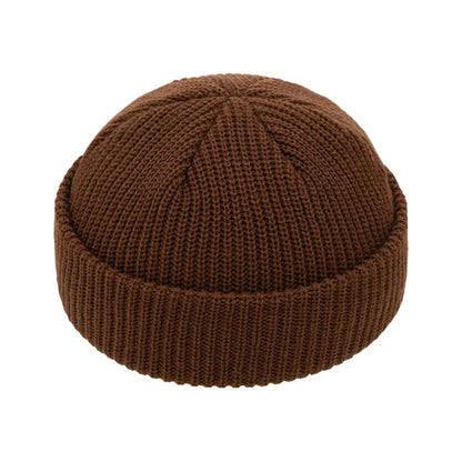 Mütze Herren | Fischermütze | Docker Mütze | Rippstrick-Kaffeebraun-Chaps Herrenmode
