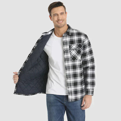 Oberhemd – Langarm – Brusttaschen – Hemd mit Knöpfen – kariertes Hemd-Chaps Herrenmode