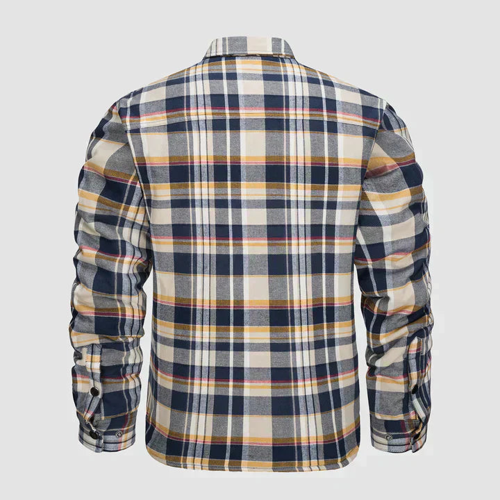 Oberhemd – Langarm – Brusttaschen – Hemd mit Knöpfen – kariertes Hemd-Chaps Herrenmode