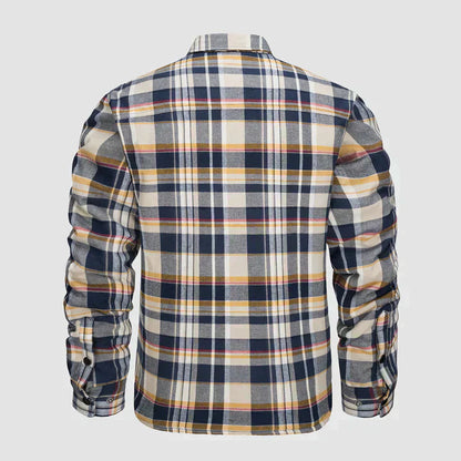 Oberhemd – Langarm – Brusttaschen – Hemd mit Knöpfen – kariertes Hemd-Chaps Herrenmode