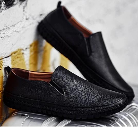Orthopädische Schuhe | Fußgewölbeunterstützung | Ergonomisch | Schlupfschuhe | Herrenschuhe-Schwarz-39-Chaps Herrenmode
