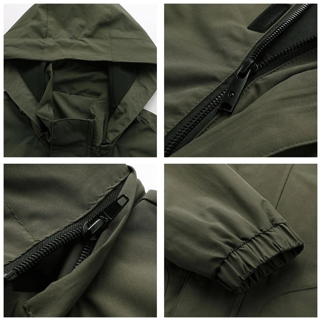 Outdoor-Jacke | Mit Kapuze | Wasserdicht | Windbreaker-Jacke | Herrenjacke-Chaps Herrenmode