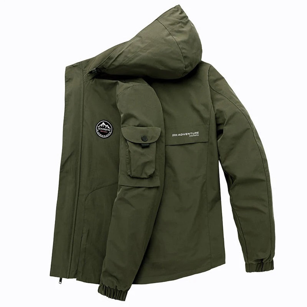 Outdoor-Jacke | Mit Kapuze | Wasserdicht | Windbreaker-Jacke | Herrenjacke-Chaps Herrenmode