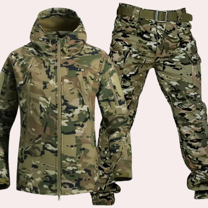 Outdoor-Kleidung – Wasserdichte taktische Militärjacke und -hose für Herren-Tarnung 2-S-Chaps Herrenmode