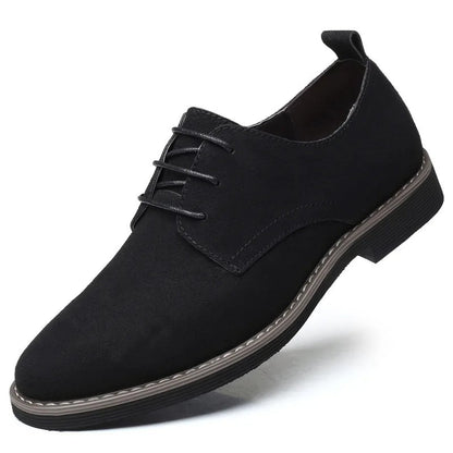 Oxford-Schuhe – Schnürschuhe aus Wildleder für Herren-Schwarz-38-Chaps Herrenmode