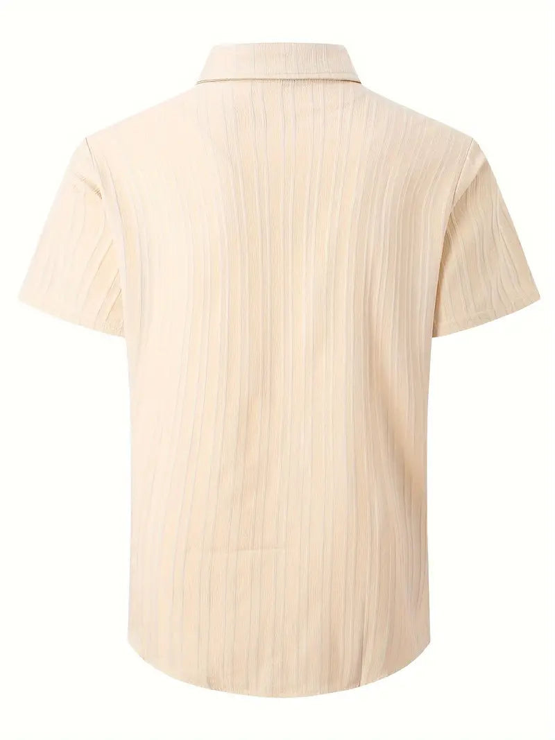 Perry-T-Shirt | Kurzärmeliges Button-up-Hemd für Männer-Chaps Herrenmode