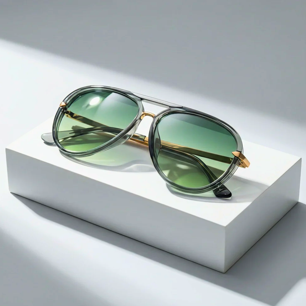 Pilotenbrille | Doppelsteg | Metallbügel | Unisex-Chaps Herrenmode