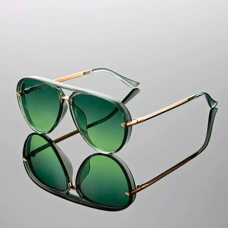 Pilotenbrille | Doppelsteg | Metallbügel | Unisex-Chaps Herrenmode