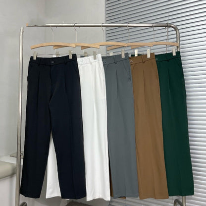 Plisseehose – Business-Casual-Hose für Männer mit geradem Bein-Chaps Herrenmode