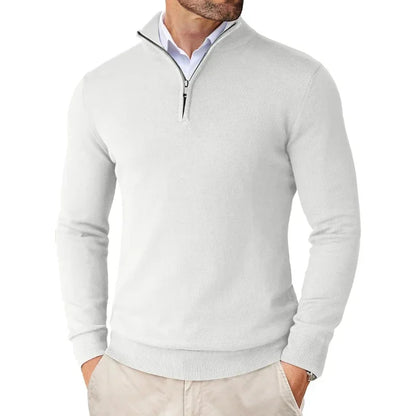 Polo Jumper – Strickpullover mit Viertelreißverschluss für Herren-Chaps Herrenmode