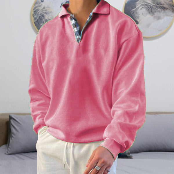 Polo-Sweatshirt – Polopullover für Männer mit Kragen und lockerer Passform-Chaps Herrenmode