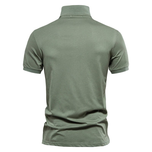 Polo-T-Shirt | Halbknopfleiste | Umgeschlagener Kragen | Polohemden | T-Shirt für Herren-Chaps Herrenmode