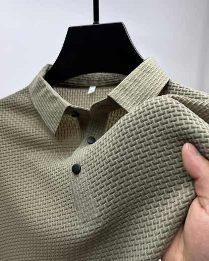 Polo-T-Shirt – Hemdärmel – Polohemden – Herrenhemden-Khaki-S-Chaps Herrenmode