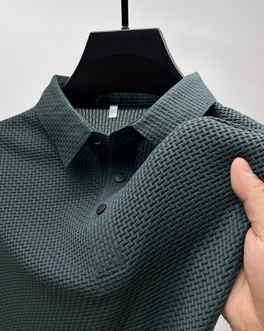 Polohemd – Atmungsaktives Polohemd mit Kragen für Herren-Dunkelgrün-XS-Chaps Herrenmode