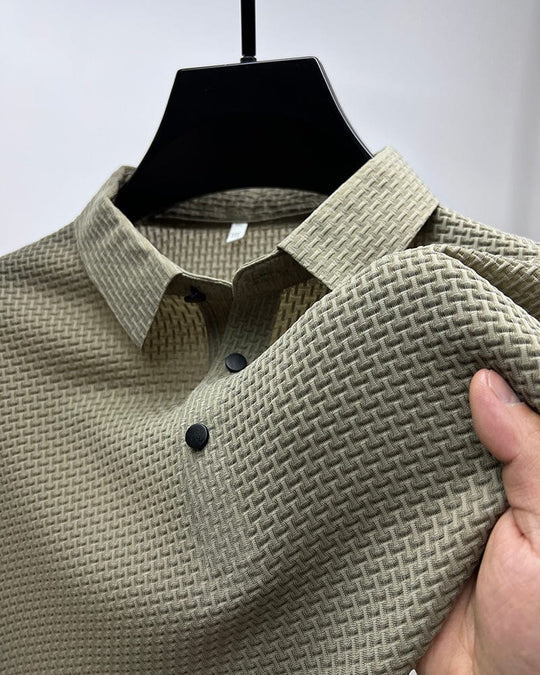 Polohemd – Atmungsaktives Polohemd mit Kragen für Herren-Khaki-XS-Chaps Herrenmode