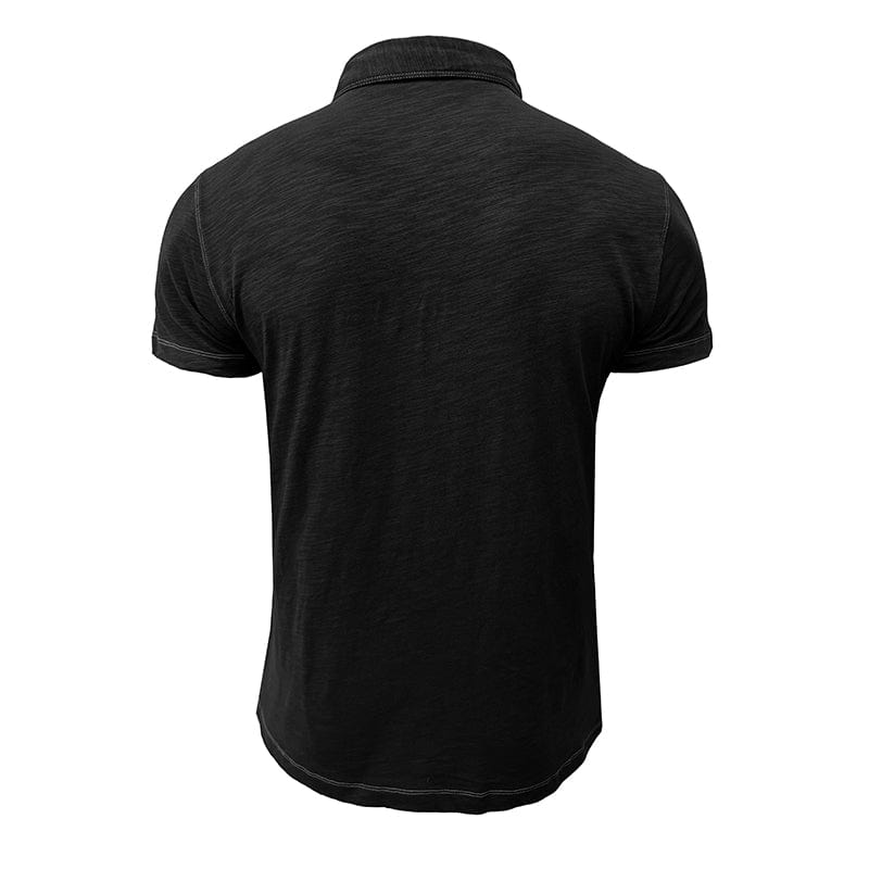 Polohemd – Halbe Knopfleiste – Kurze Ärmel – Polo-T-Shirt – Herren-T-Shirt-Chaps Herrenmode
