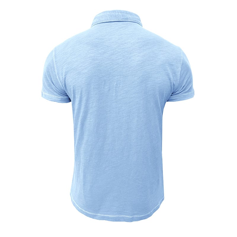 Polohemd – Halbe Knopfleiste – Kurze Ärmel – Polo-T-Shirt – Herren-T-Shirt-Chaps Herrenmode