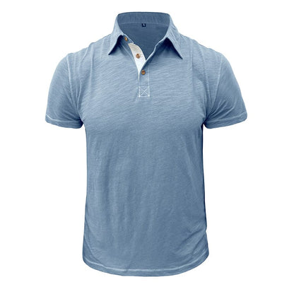 Polohemd – Halbe Knopfleiste – Kurze Ärmel – Polo-T-Shirt – Herren-T-Shirt-Chaps Herrenmode