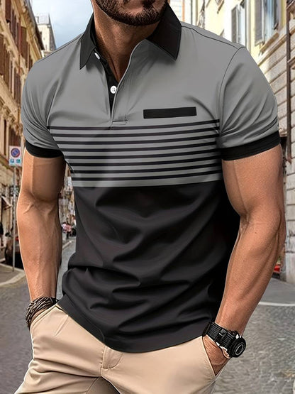 Polohemd - Kurzarm - Umlegekragen - Polohemd - Herren T-Shirt-Grau-XS-Chaps Herrenmode