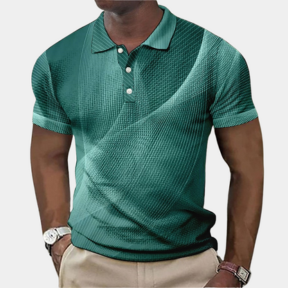 Polohemd – Kurzärmeliges Polohemd mit Kragen für Männer-Dunkelgrün-S-Chaps Herrenmode