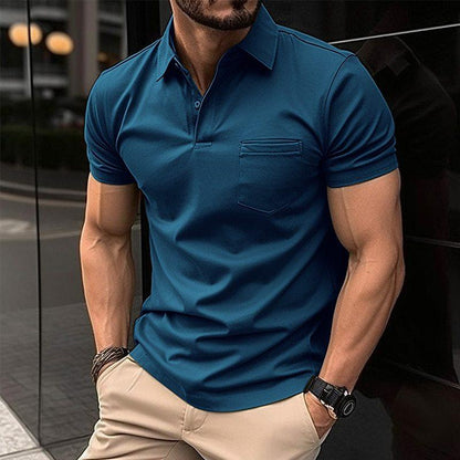 Polohemd | Mit Kragen | Kurzarm | Polo-T-Shirt | Herrenbekleidung-Blau-XS-Chaps Herrenmode