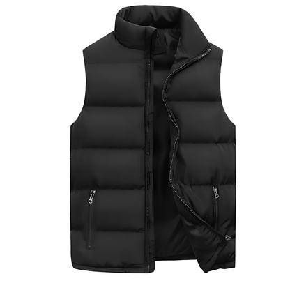 Puffer Vest – Ärmellose Weste mit Reißverschluss für Männer-Chaps Herrenmode