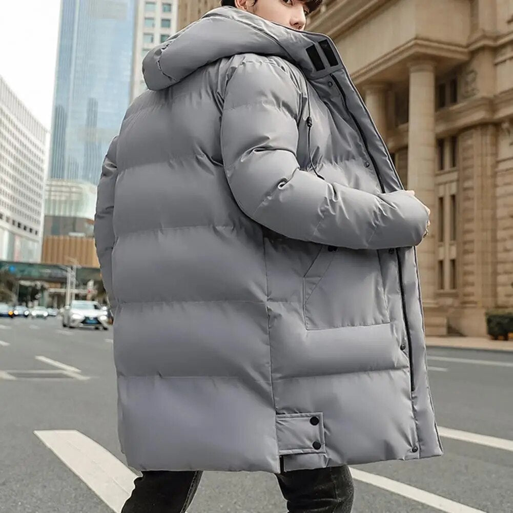 Pufferjacke | Gepolstert | Kapuze | Daunenjacke | Herren Wintermantel-Chaps Herrenmode