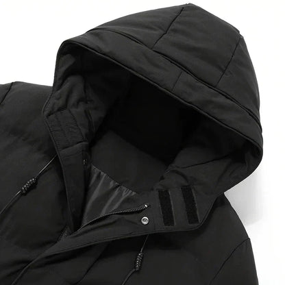 Pufferjacke | Gepolstert | Kapuze | Daunenjacke | Herren Wintermantel-Chaps Herrenmode
