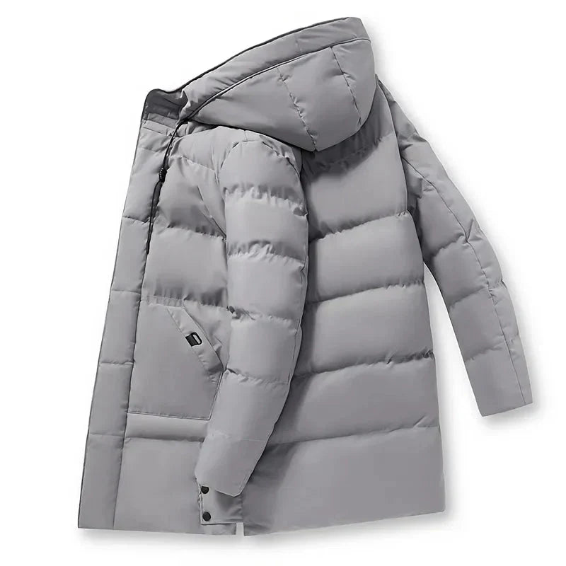 Pufferjacke | Gepolstert | Kapuze | Daunenjacke | Herren Wintermantel-Chaps Herrenmode