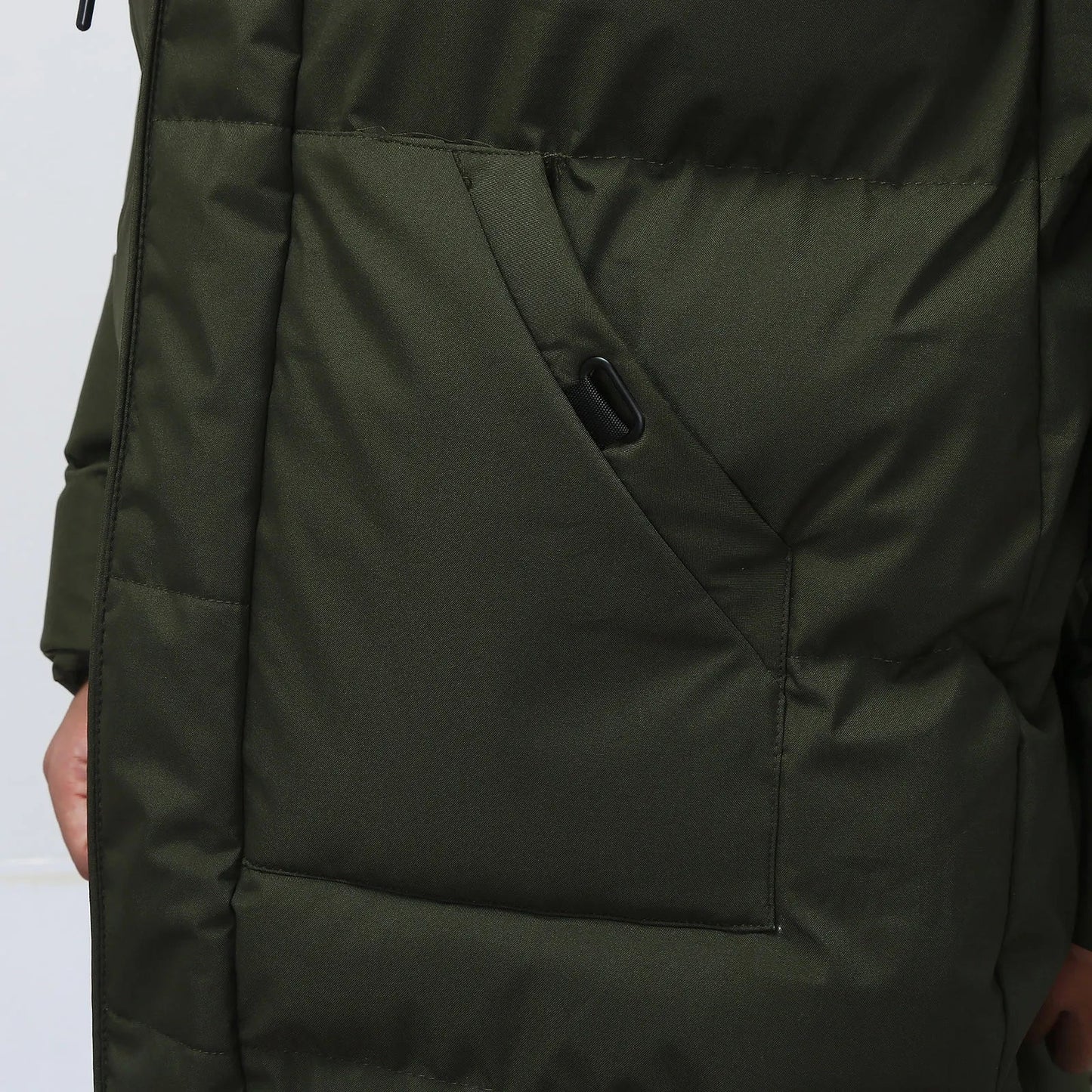Pufferjacke - Kapuze - Mittellang - Daunenjacke - Wintermantel für Männer-Chaps Herrenmode