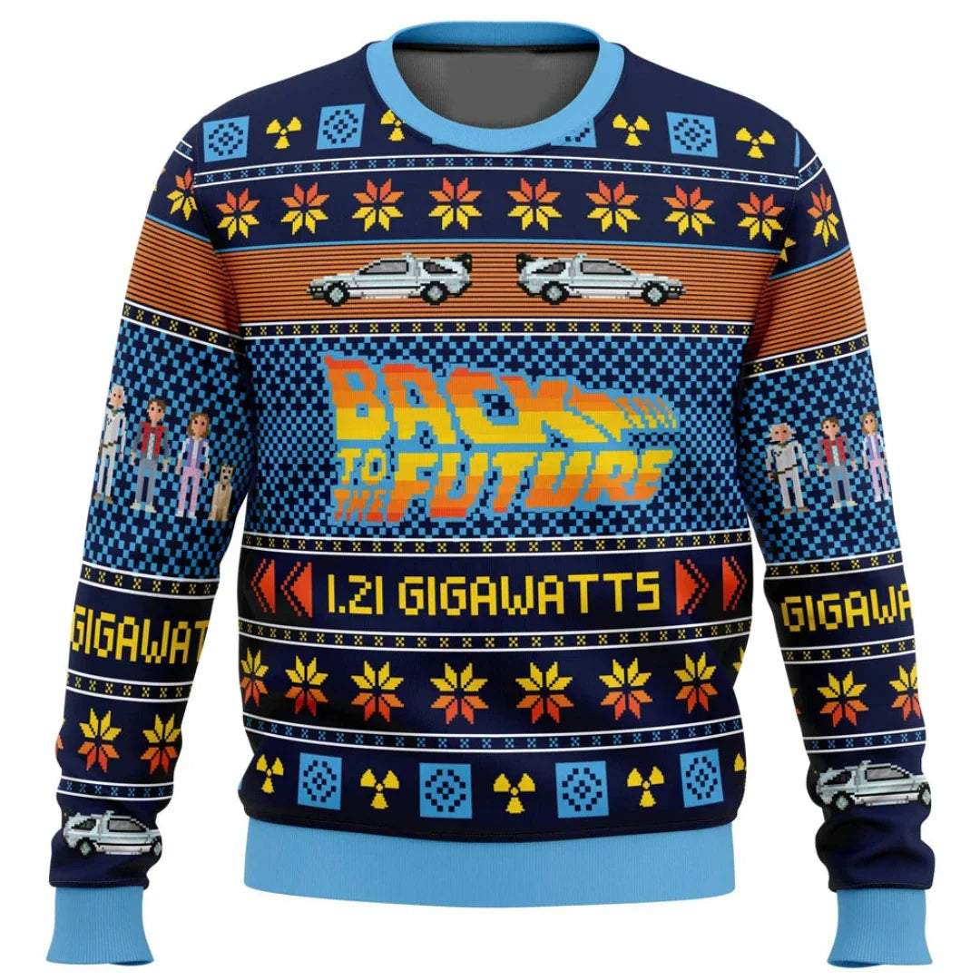 Pullover - Bedruckt - Rundhalsausschnitt - Strickpulli - Herrenpullover-Blau 1-XS-Chaps Herrenmode